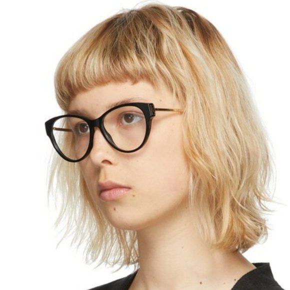 🔥 Givenchy GV0147 807 Eyeglasses  Black Cat Eye Women - Picture 4 of 10